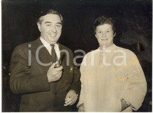 1956 BLACKPOOL UK - George BROWN with his wife at the conference of LABOUR PARTY