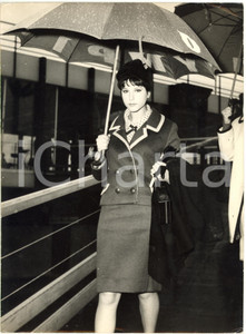 1964 ROMA CINEMA - Stefania SANDRELLI con ombrello - Ritratto dell'attrice *Foto