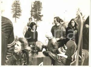 Fotografia d epoca originale 1985 ca CORTINA D AMPEZZO  Carlo GIOVANELLI Cristina BEDONI Vittoria COLONNA 1