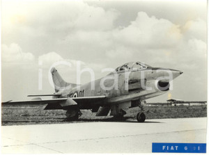 Fotografia d epoca originale 1970 ca ITALIA AERONAUTICA MILITARE Cacciabombardiere FIAT G.91 Foto 20x15 1