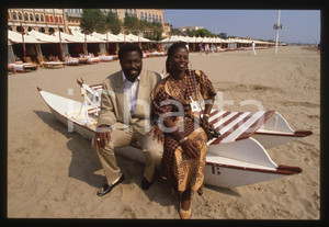 35mm vintage slide* 1988 LIDO DI VENEZIA Flora e Bia GOMES Mostra del Cinema (1)