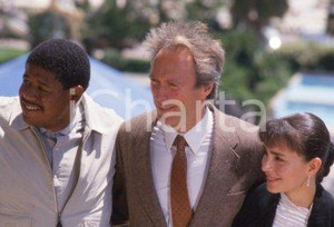 35mm vintage slide* 1988 CANNES Clint EASTWOOD Forest WHITAKER Diane VENORA (1)