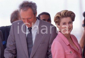 35mm vintage slide* 1994  CANNES Clint EASTWOOD Catherine DENEUVE (4)