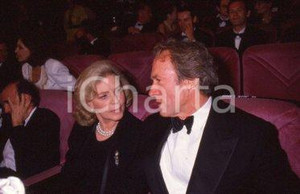 35mm vintage slide* 1990 CANNES Clint EASTWOOD Lauren BACALL