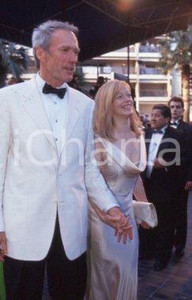 35mm vintage slide* 1994 CANNES Clint EASTWOOD Frances FISHER (2)
