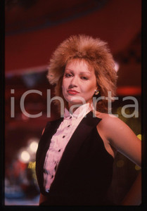 35mm vintage slide* 1985ca ITALIA MUSICA Tiziana RIVALE Ritratto cantante (2)