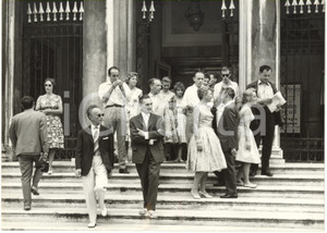 1959 VENEZIA Teatro LA FENICE - Cast di "L'Année du bac" al Festival della Prosa