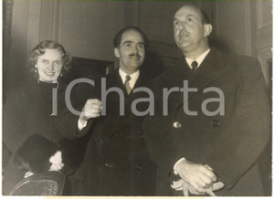 1953 BOURG-EN-BESSE Umberto di Savoia con Regina di Sassonia e Ottone d'Asburgo 