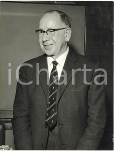Fotografia d epoca originale 1967 MILANO Prof. George CUNNINGHAM alla conferenza sull inquinamento Foto 1