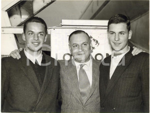 1954 LONDON Airport - Valeriu GEORGESCU with his sons Constantin and Peter