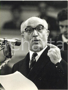 1967 MILANO X Congresso nazionale DC - Discorso di Amintore FANFANI *Foto 18x24