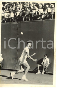 1960 TORINO Coppa Davis Italia-Cile - Nicola PIETRANGELI durante una partita