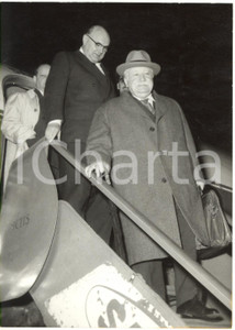 1957 ROMA Aeroporto CIAMPINO - Arrivo di Paul-Henri SPAAK e Joseph BECK *Foto