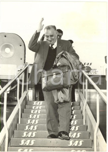 1958 ROMA CIAMPINO - Arrivo di Ali-Asghar HEKMAT Ministro degli Esteri dell'IRAN