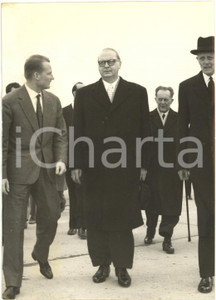1958 ROMA CIAMPINO - Arrivo di Heinrich VON BRENTANO per funerali Papa PIO XII