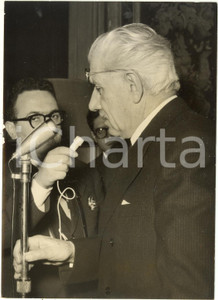 1959 ROMA QUIRINALE Crisi ministeriale - Ferruccio PARRI rilascia un'intervista 
