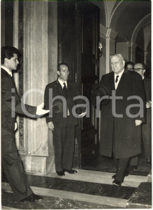 1959 ROMA QUIRINALE Crisi ministeriale - Arrivo di Raffaele DE CARO *Foto 13x18