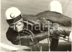 1956 MONZA GP DELLE NAZIONI - Fritz CRON su sidecar BMW durante le prove *Foto