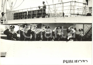1956 NAPOLI T/N SATURNIA - Banda dei CARABINIERI in partenza per gli USA (1)