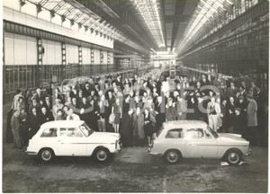 1960 MILANO Stabilimento INNOCENTI - Presentazione nuova A40 *Foto 18x13 cm