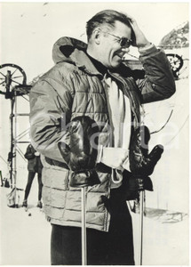 1967 USA COSTUME - Robert McNAMARA in vacanza sulla neve - Ritratto *Foto 13x18