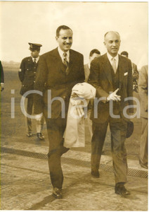 1957 ROMA Aeroporto CIAMPINO - Arrivo di Habib BOURGHIBA Presidente TUNISIA