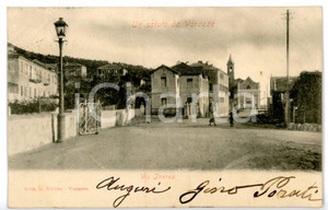 1905 ca VARAZZE (SV) Via Invrea - Scorcio caratteristico *Cartolina ANIMATA FP