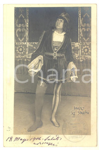1904 MILANO TEATRO LIRICO Nello SACCHI "Il figlio d'Otello" - Foto cartolina