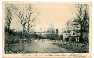 Cartolina originale da collezione 1902 MONZA Passeggiata al parco Cartolina VINTAGE  FP VG 1