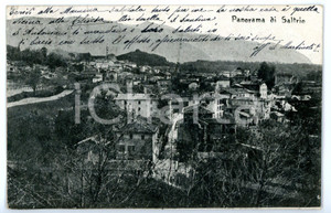 Cartolina originale da collezione 1905 ca SALTRIO VA Veduta panoramica Cartolina FP VG 1