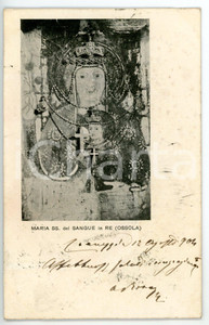 1904 RE (VB) Santuario Madonna del Sangue - Affresco miracoloso *Cartolina FP VG