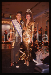 35mm vintage slide*1988 MISS UNIVERSO ITALIA Cecilia BOLOCCO e Simona VENTURA 36