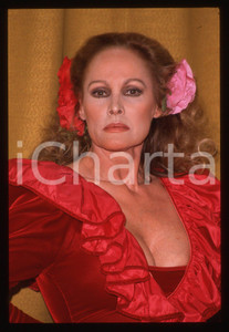 35mm vintage slide*1989 RAI 2 IMPROVVISANDO - Ursula ANDRESS ritratto attrice 7