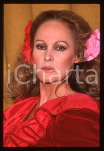 35mm vintage slide*1989 RAI 2 IMPROVVISANDO - Ursula ANDRESS ritratto attrice 22