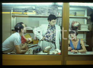 35mm vintage slide* 1987 KAMIKAZEN Gabriele SALVATORES Antonio CATANIA sul set 3