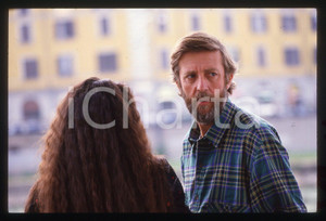 35mm vintage slide*1991 MILANO Alberto SIRONI sul set de IL COMMISSARIO CORSO 2
