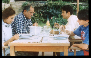 35mm vintage slide*1998 LUI E LEI Enrico MUTTI Ciro ESPOSITO nella serie tv  