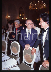 35mm vintage slide*1990 VENEZIA - Alberto LATTUADA a un evento mondano