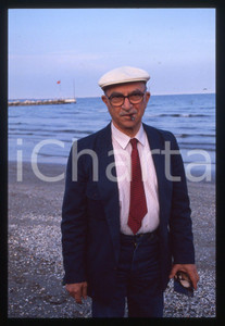 35mm vintage slide*1990 VENEZIA LIDO - Alberto LATTUADA Ritratto del regista 7