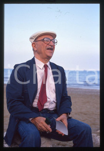 35mm vintage slide*1990 VENEZIA LIDO - Alberto LATTUADA Ritratto del regista 9