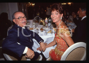 35mm vintage slide*1990 VENEZIA - Alberto LATTUADA con Elsa MARTINELLI 3