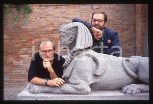 35mm vintage slide* 1985ca VENEZIA Enrico GHEZZI e Marco GIUSTI Ritratto 4