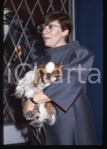 35mm vintage slide* 1995ca SPETTACOLO Franca VALERI Ritratto con cane (11)