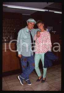 35mm vintage slide* 1990ca COSTUME Luca SARDELLA e Janira MAJELLO Ritratto 1