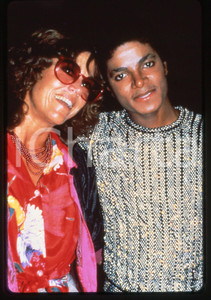 Fotografia d epoca originale 35mm vintage slide 1980 American Music Awards  Michael JACKSON e Jane FONDA 1