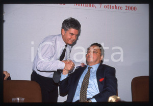 Fotografia d epoca originale 35mm vintage slide 2000 MILANO Claudio MARTELLI Gianni DE MICHELIS 1 1