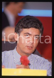 Fotografia d epoca originale 35mm vintage slide 1989 MILANO Claudio MARTELLI Congresso PSI Ansaldo 27 1
