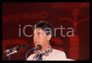 Fotografia d epoca originale 35mm vintage slide 1987 RIMINI Claudio MARTELLI 44Â° Congresso PSI 18 1