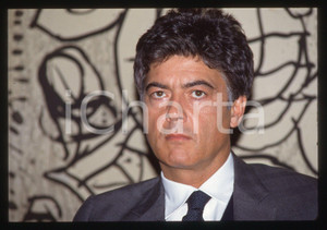 Fotografia d epoca originale 35mm vintage slide 1991 ca Claudio MARTELLI Conferenza Ministero Giustizia 25 1