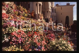 Fotografia d epoca originale 35mm vintage slide 1990 PRINCIPATO DI MONACO Funerali di Stefano CASIRAGHI 9 1